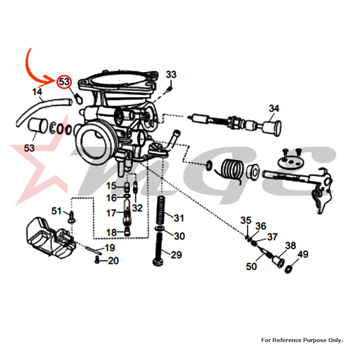 Clip Air Vent For Royal Enfield - Reference Part Number - #570874/A
