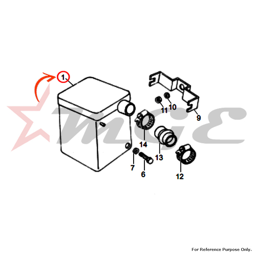 Resonator Box - Plated For Royal Enfield - Reference Part Number - #146756/A