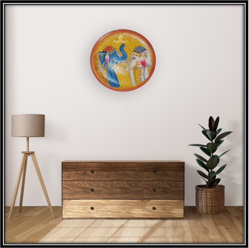 Blue & White Elephant Decorative Wall Plates