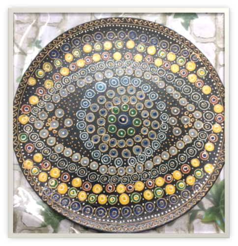 Goddess Durga Wall Plates - Color: Multi