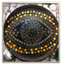 Goddess Durga Wall Plates - Color: Multi