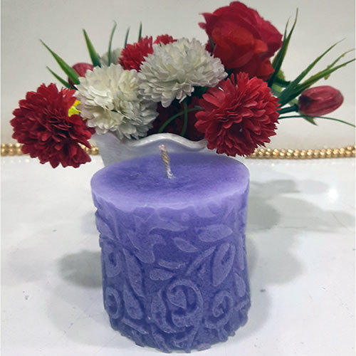 Purple Decorative Candle