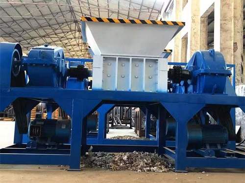 double shaft shredder machine waste car body crusher tire recycling shredder waste bicycle crusher