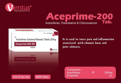 ACECLOFENAC SUSTAINED RELEASE 200MG