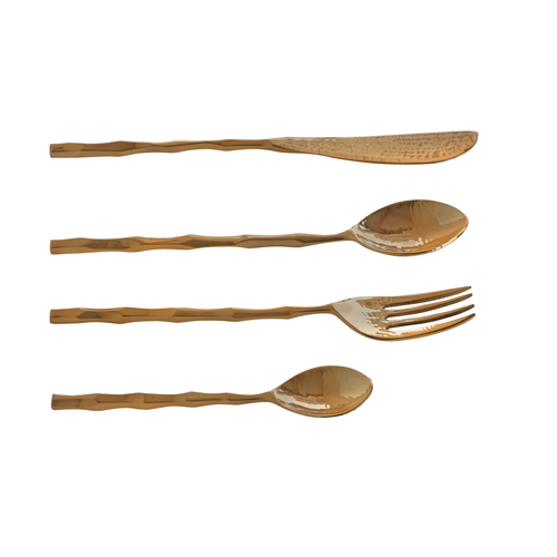 Metal Handmade Pure Brass Cutlery For Serving & Dining Table Decoration