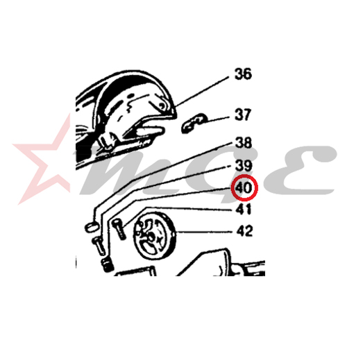 Lambretta GP 150/125/200 - Locating Screw - Reference Part Number - #81407298