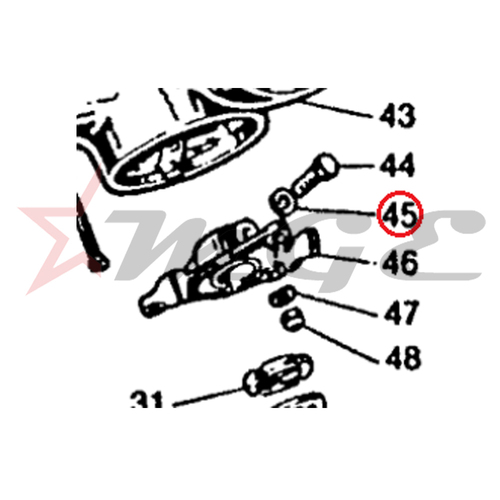Lambretta GP 150/125/200 - Spring Washer For Handlebar Support Screw - Reference Part Number - #83120100