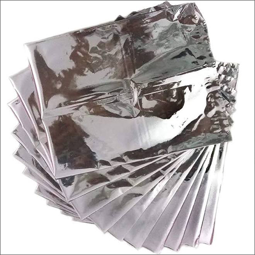 Glossy Silver Foil Packaging Pouch By APEX POLYMERS