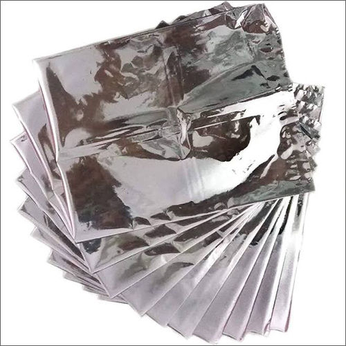 Silver 2025 plastic pouch