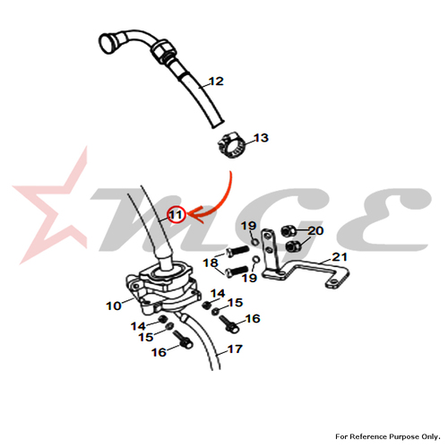 Breather Pipe 16 X 10 X 800 For Royal Enfield - Reference Part Number - #510191/D