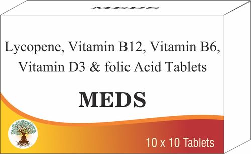 Lycopene, Vitamin B12, Vitamin B6, Vitamin D3, & Folic Acid Tablets