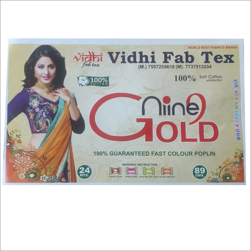 Nine 9 Gold Poplin Fabric