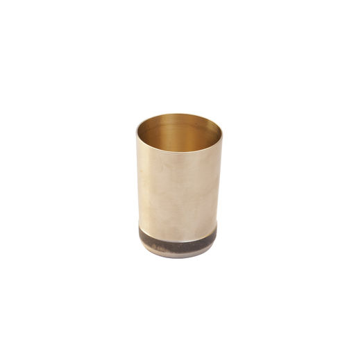 Golden Handmade Bronze Kansa Ayurveda Glass Tumbler Cup