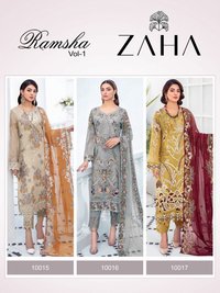 Zaha Ramsha Vol-2 Georgette With Heavy Work Pakistani Suits Catalog