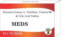 Silymarin Extract, L-Ornithine, Vitamin B6 & Folic Acid Tablets
