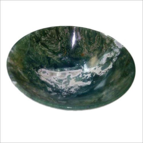 Green Mos Agate Bowl