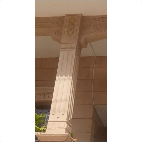 Pink Sand Stone Pillar Application: Commercial