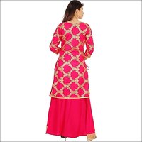 Ladies Rayon Rani Kurti With Skirt
