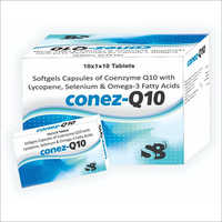 Softgel Capsule Of Coenzyme Q10 With Lycopene Selenium And Omega 3 Fatty Acid General Medicines