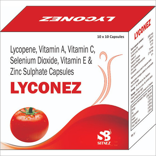 Lycopene, Vitamin A, Vitamin C,Selenium Dioxide And Zinc Sulphate Capsules