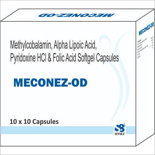 Methylcobalamin,alpha Lipoic Acid, Pyridoxine Hcl And Folic Acid Softgel Capsule