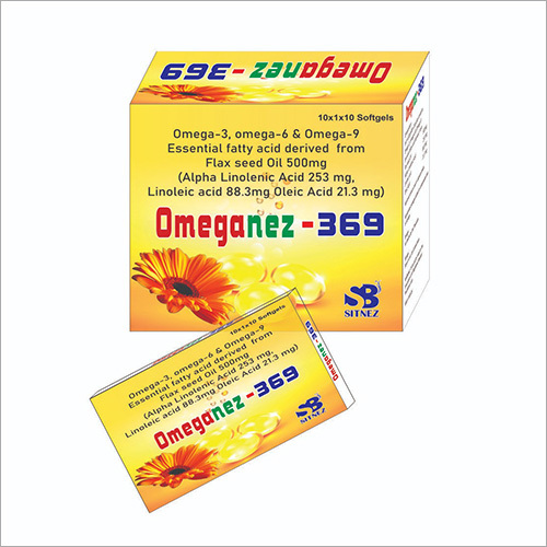 Omega-3 Essential Fatty Acid Flax Seed Oil Softgel Capsule General Medicines