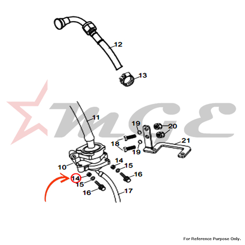 Nyloc Nut For Royal Enfield - Reference Part Number - #586021/A, #141306/2
