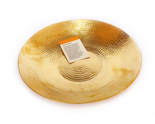 Hand Made Brass Plate Platter thali for Home Decor Tableware Kitchenware