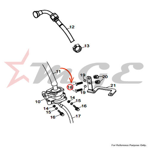 Hex Screw M5 X 12 For Royal Enfield - Reference Part Number - #142528