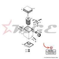 As Per Photo Air Filter Assembly Complete (civ) For Royal Enfield - Reference Part Number - #801262, #112057