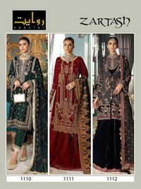 Rawayat Zartash Faux Georgette Heavy Pakistani Suits Catalog