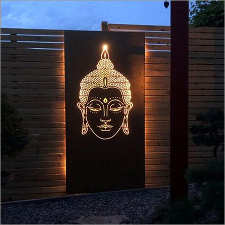 Precision Metal Laser Cutting Lord Buddha Wall Art