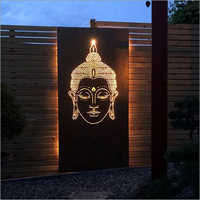 Precision Metal Laser Cutting Lord Buddha Wall Art