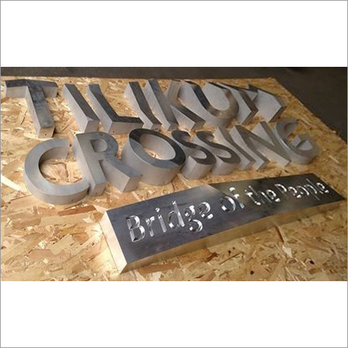 High Precision Wall Mounted Aluminum Laser Cut Metal Letters Signs