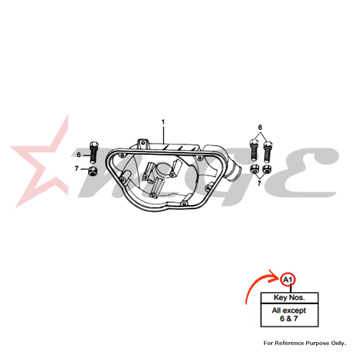 Air Filter Assembly For Royal Enfield - Reference Part Number - #521237