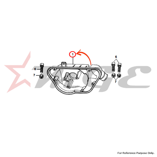 Air Filter Body For Royal Enfield - Reference Part Number - #521238/C