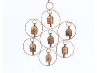 Golden Handmade Metal Bell Wind Chime Hanging Bells Cow Bell