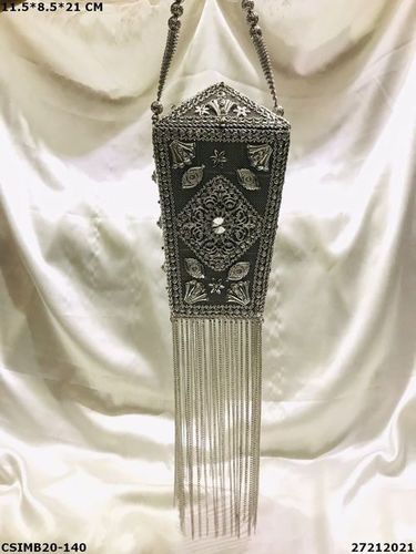 Designer Bridal Metal Clutch Bag