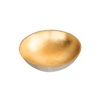 Gold & Silver Handmade Pure Tin Serving Salad Dry Fruit Bowl