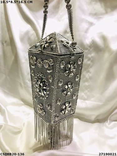 Bridal Metal Clutch Bag