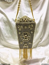 Bridal Metal Clutch Bag