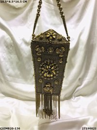 Bridal Metal Clutch Bag