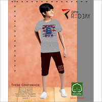 Kids Soft Cotton T-Shirts With Capri
