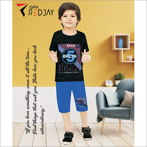 Kids Designer Print T-shirts With Capri at Best Price in Tirupur