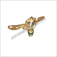 Brass Rotor Sprinkler - 4 Inch Size, Golden Color, 40 Feet Water Throw