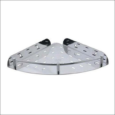 Stainless Steel 10 Inch Ss Cp Corner Shelf Soap Dish