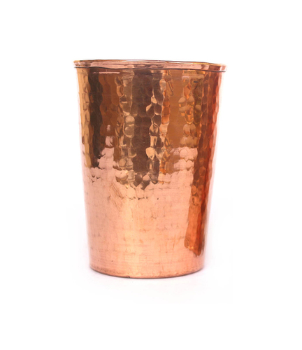Handmade Pure Solid Copper Water Glass Cup Tumbler Hardness: Decent Hard