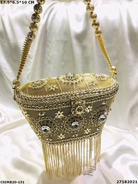 Bridal Metal Clutch Bags