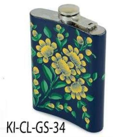 ENAMEL HIP FLASK (A)