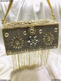 Stylish Metal Clutches Bag
